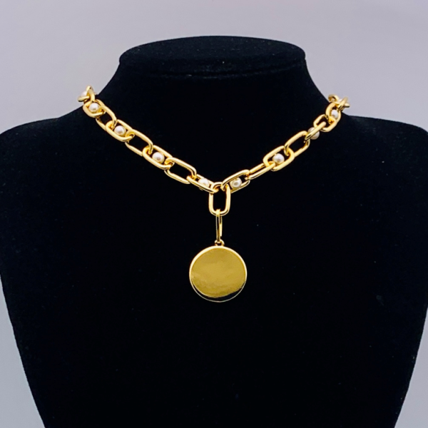 CELINE NECKLACE 18K GOLD PLATED Y180110
