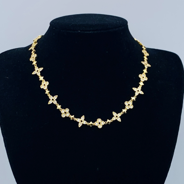 LV NECKLACE 18K GOLD PLATED Y174705