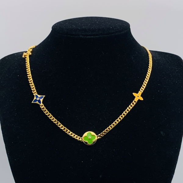 LV NECKLACE 18K GOLD PLATED Y191494
