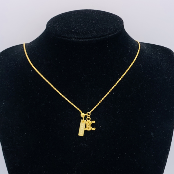 CELINE NECKLACE 18K GOLD PLATED Y188752