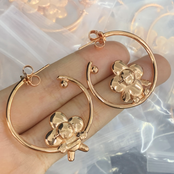 LV EARRING 18K GOLD PLATED Y193011