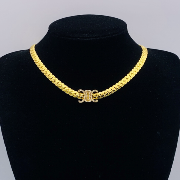 CELINE NECKLACE 18K GOLD PLATED Y180093