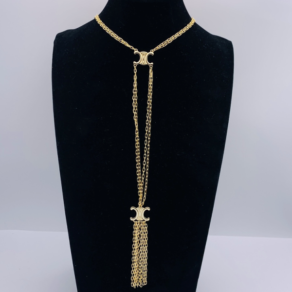 CELINE NECKLACE 18K GOLD PLATED Y177859
