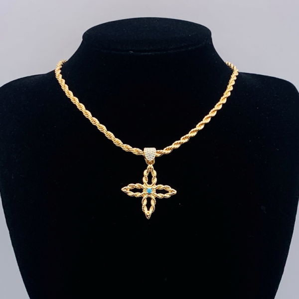 LV NECKLACE 18K GOLD PLATED Y179315