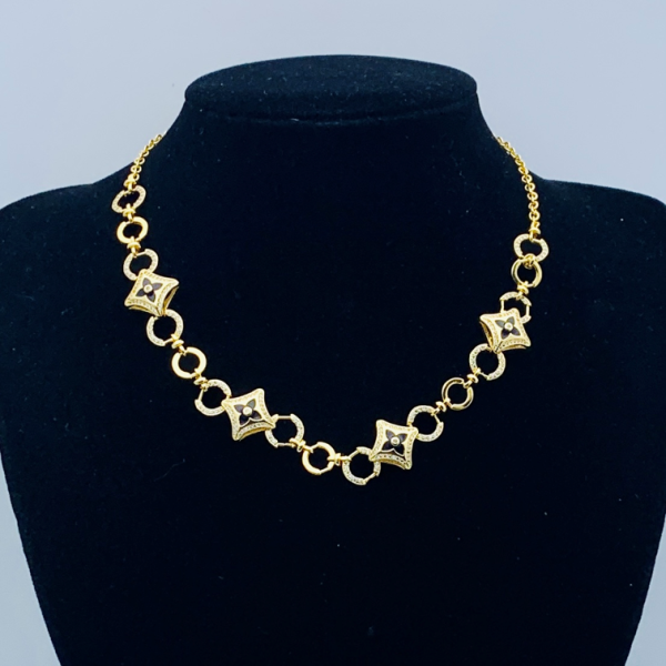 LV NECKLACE 18K GOLD PLATED Y174541