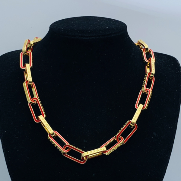 LV NECKLACE 18K GOLD PLATED Y193605