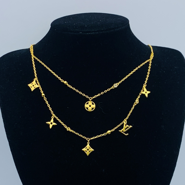 LV NECKLACE 18K GOLD PLATED Y177355
