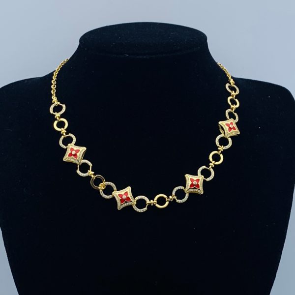 LV NECKLACE 18K GOLD PLATED Y174532