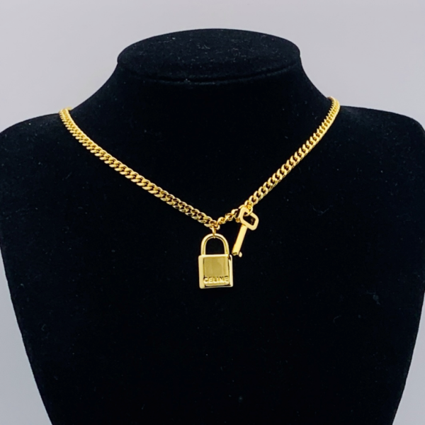 CELINE NECKLACE 18K GOLD PLATED Y182612