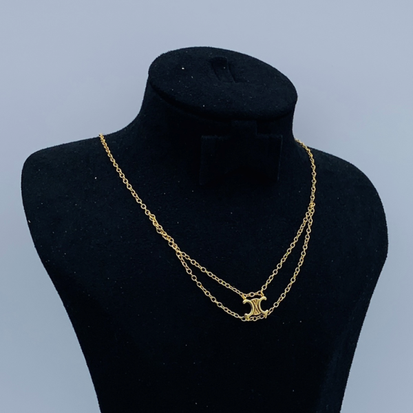 CELINE NECKLACE 18K GOLD PLATED Y158010