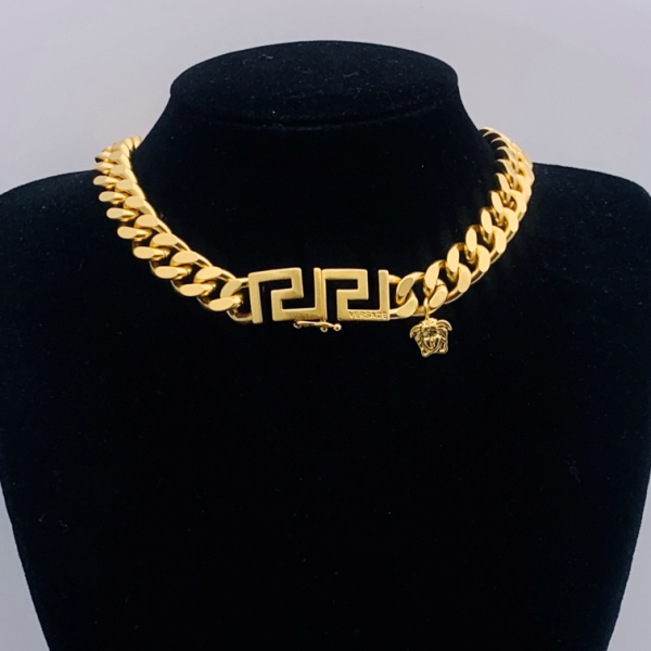 VERSACE NECKLACE 18K GOLD PLATED Y182951