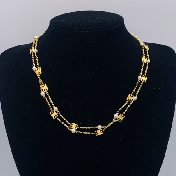 CELINE NECKLACE 18K GOLD PLATED Y178408