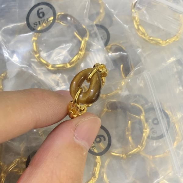 HEFANG RING 18K GOLD PLATED Y186347