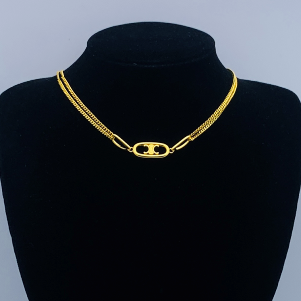 CELINE NECKLACE 18K GOLD PLATED Y173816