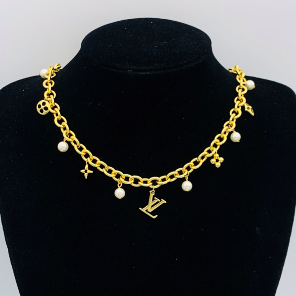 LV NECKLACE 18K GOLD PLATED Y181930