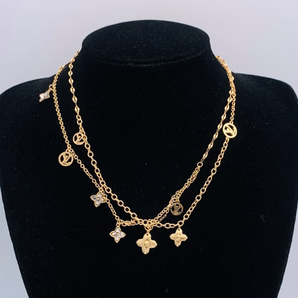LV NECKLACE 18K GOLD PLATED Y186204