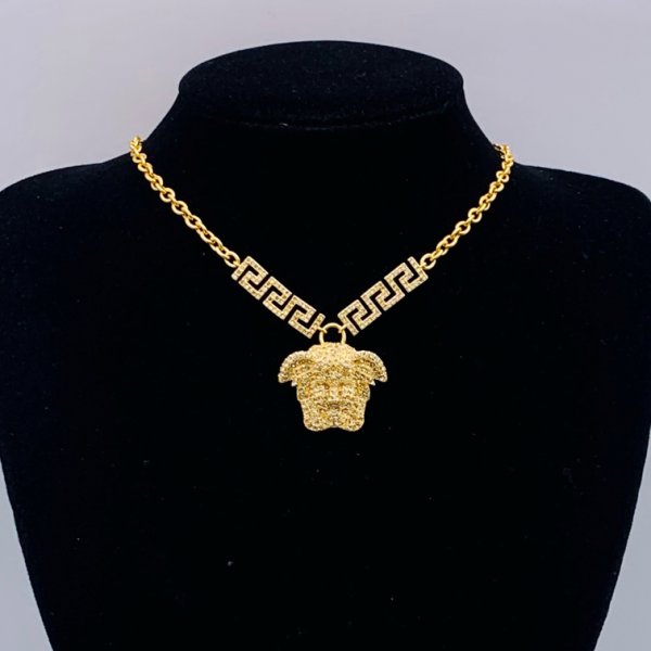 VERSACE NECKLACE 18K GOLD PLATED Y180698