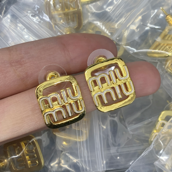 MIUMIU EARRING 18K GOLD PLATED Y154414