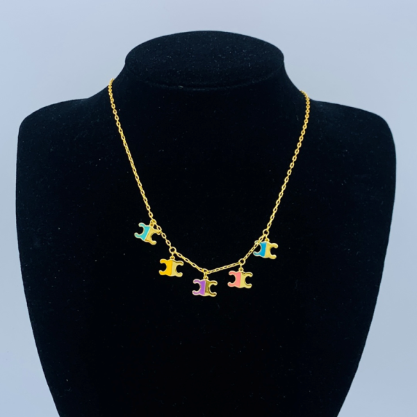 CELINE NECKLACE 18K GOLD PLATED Y172257